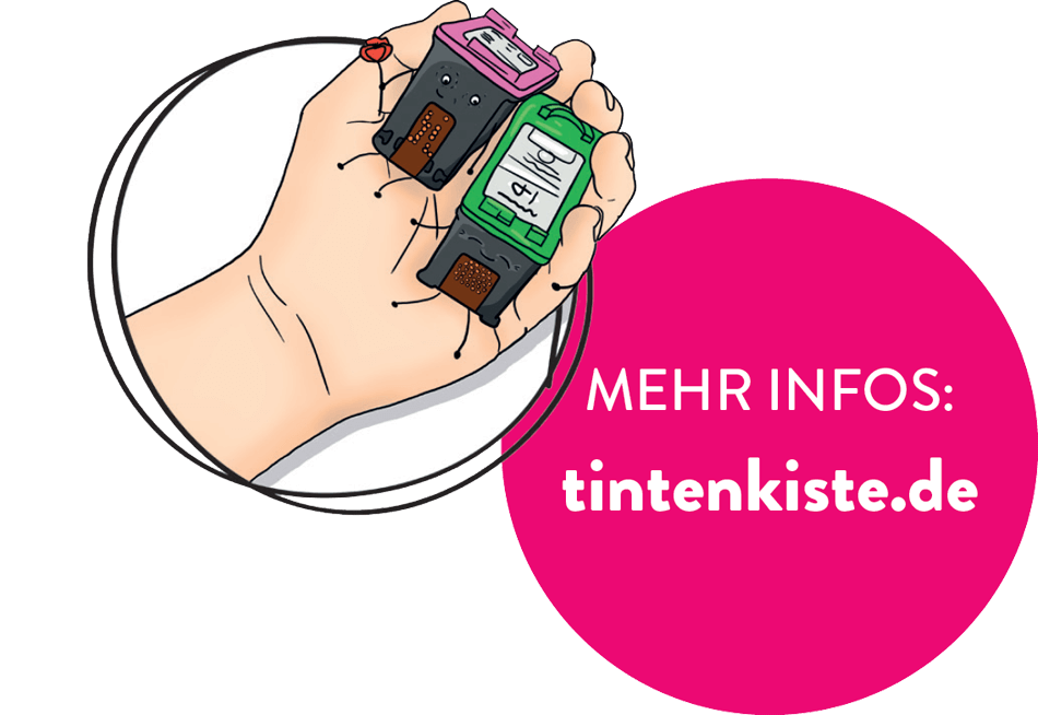 Die Tintenkiste - Wir sammeln leere Tintenpatronen